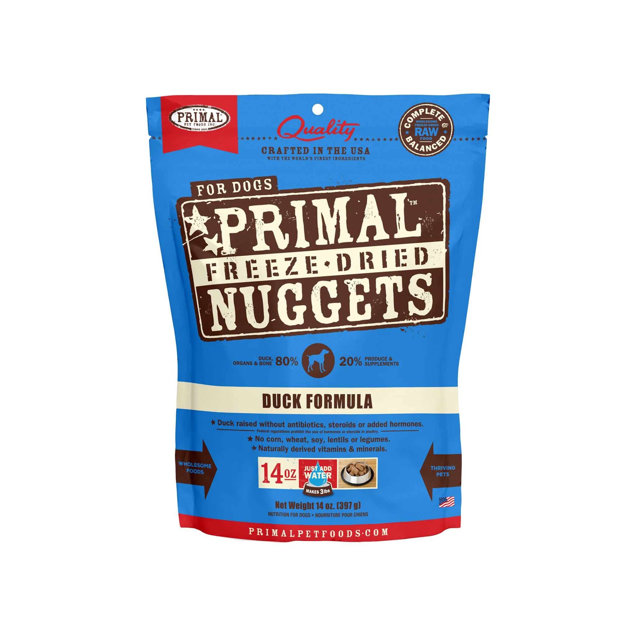 Primal Pet Foods Freeze-Dried Nuggets Dog Food