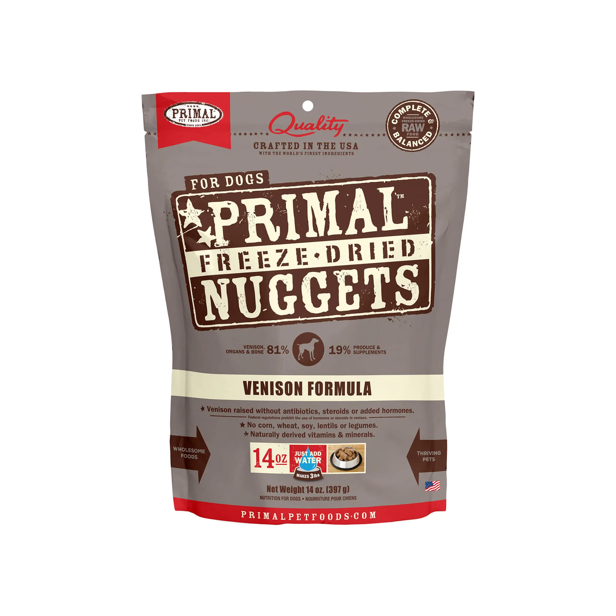 Primal Pet Foods Freeze-Dried Nuggets Dog Food