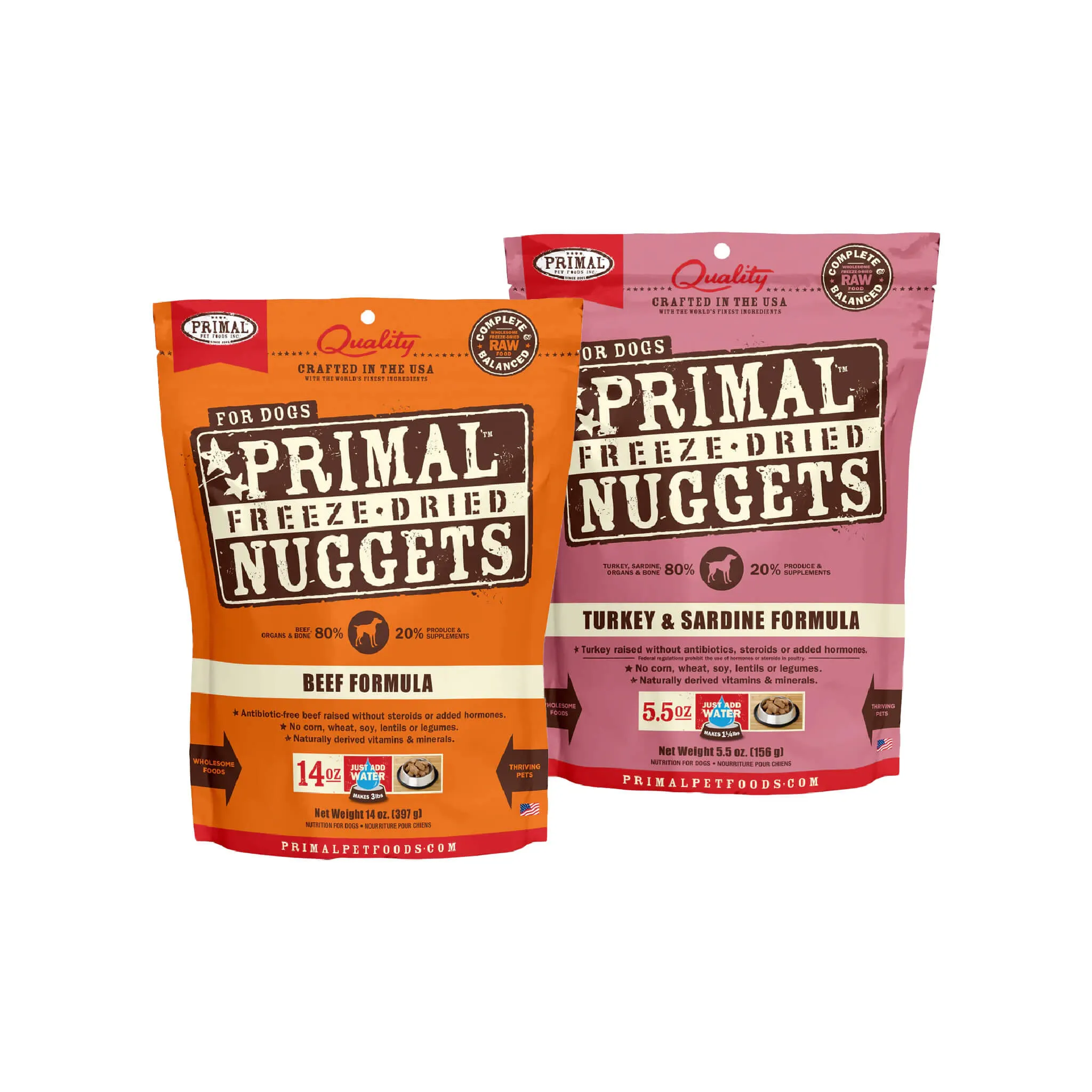 Primal Pet Foods Freeze-Dried Nuggets Dog Food