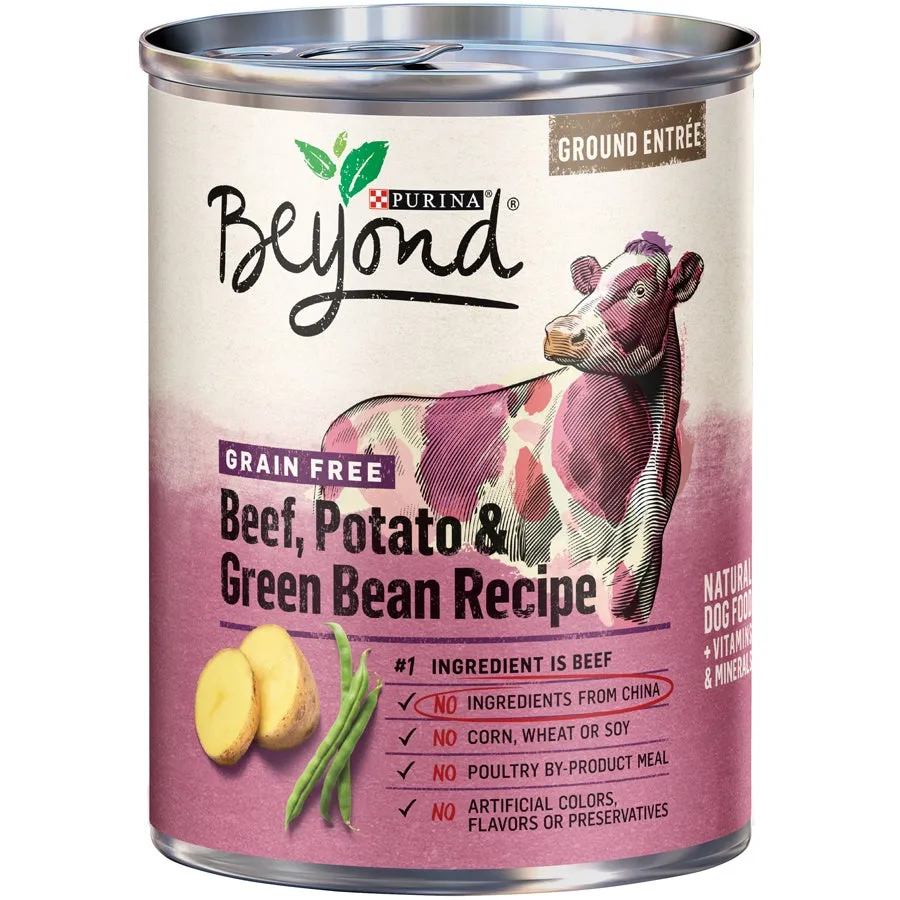 Purina Beyond Ground Entree Grain Free Beef, Potato and Green Bean Canned Dog Food