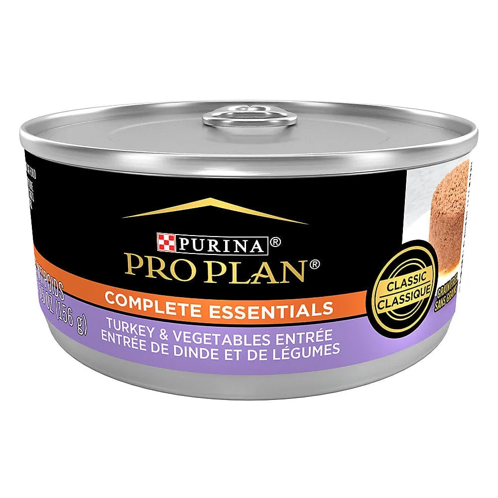 Purina Pro Plan Complete Essentials Turkey & Vegetables Entree Canned Cat Food, 156g