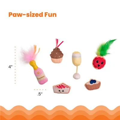 Purrsecco & Cupcakes 6 pc Cat Toys