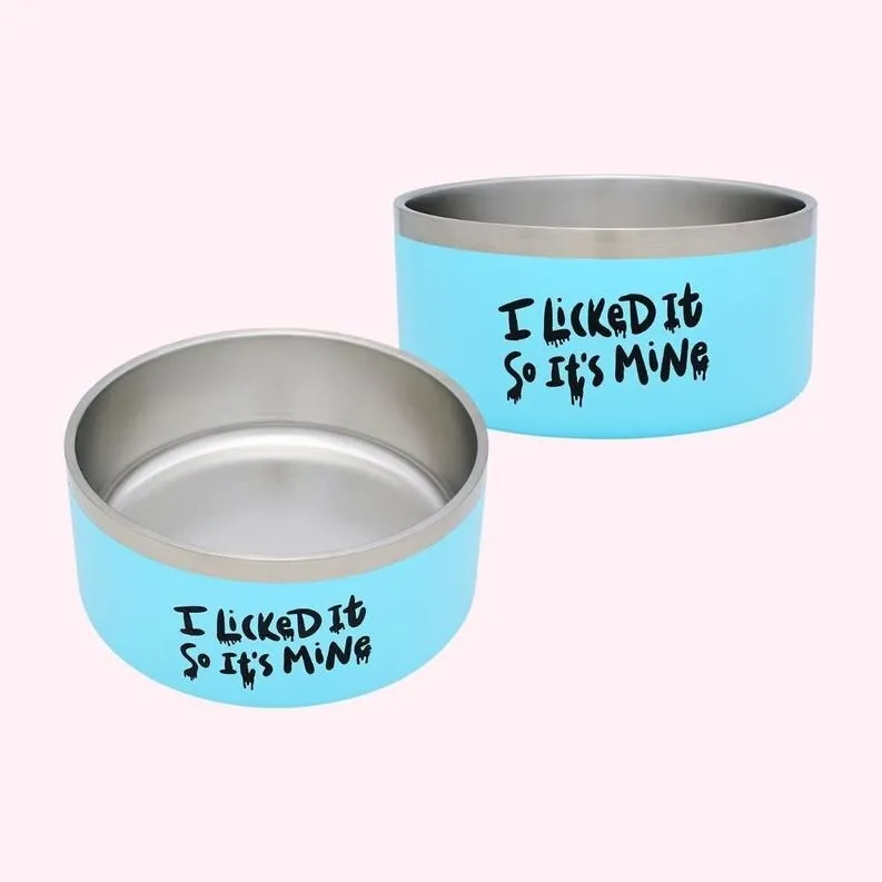 "Hangry" Blue Food Bowl