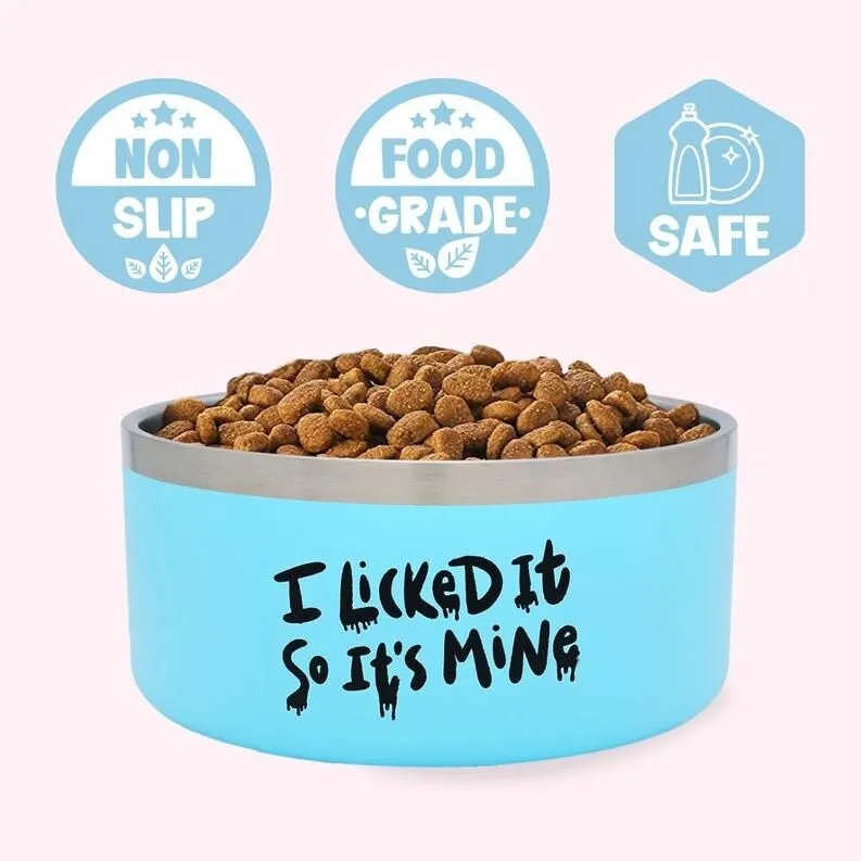 "Hangry" Blue Food Bowl
