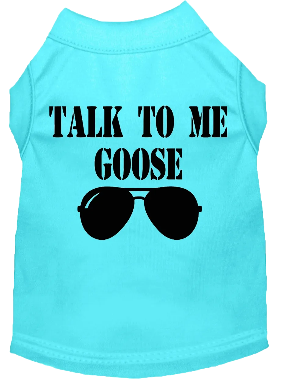 "Talk To Me Goose" Pet Shirt for Dogs & Cats - Inspired by Top Gun, Comfortable & Durable