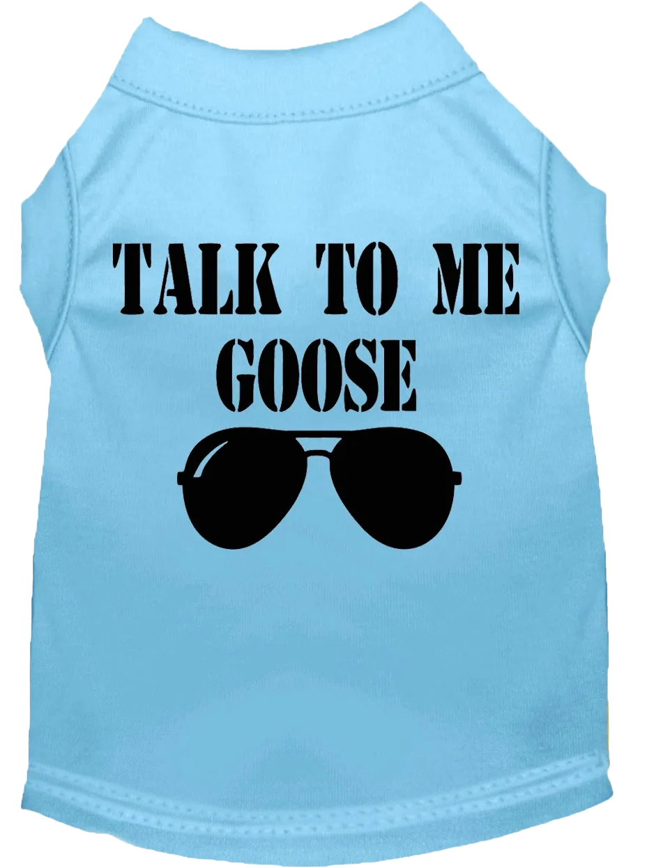 "Talk To Me Goose" Pet Shirt for Dogs & Cats - Inspired by Top Gun, Comfortable & Durable