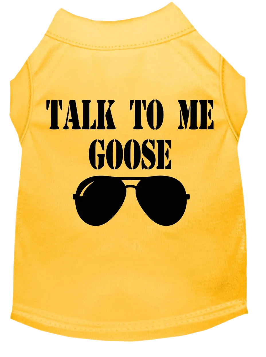 "Talk To Me Goose" Pet Shirt for Dogs & Cats - Inspired by Top Gun, Comfortable & Durable