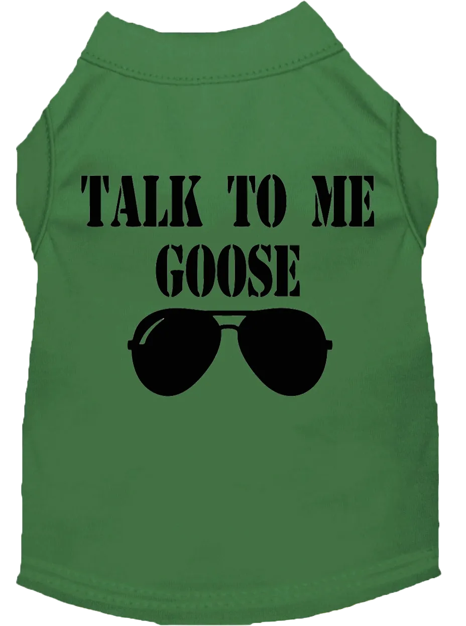 "Talk To Me Goose" Pet Shirt for Dogs & Cats - Inspired by Top Gun, Comfortable & Durable