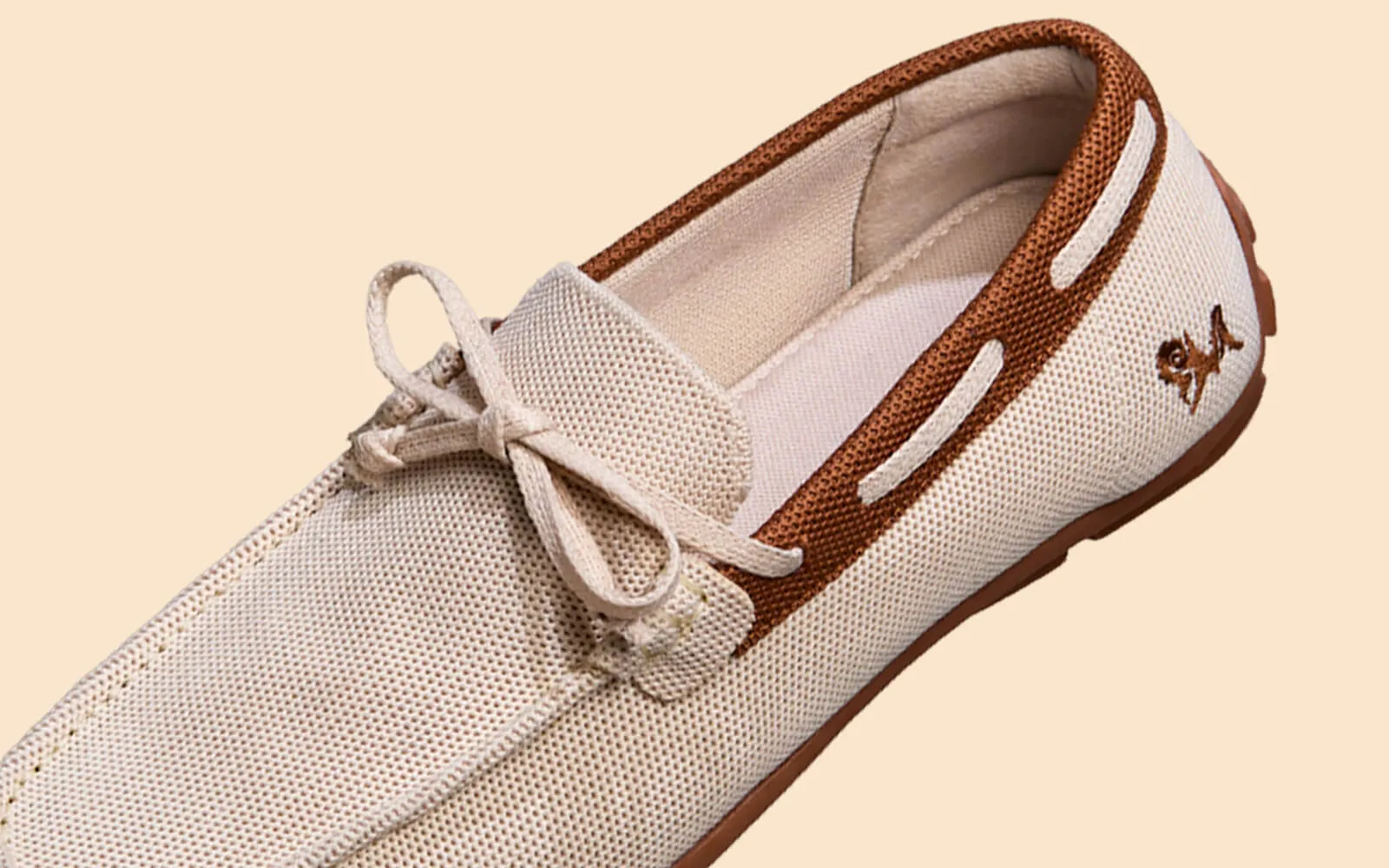 ReLive Knit Boat Loafers : Beige