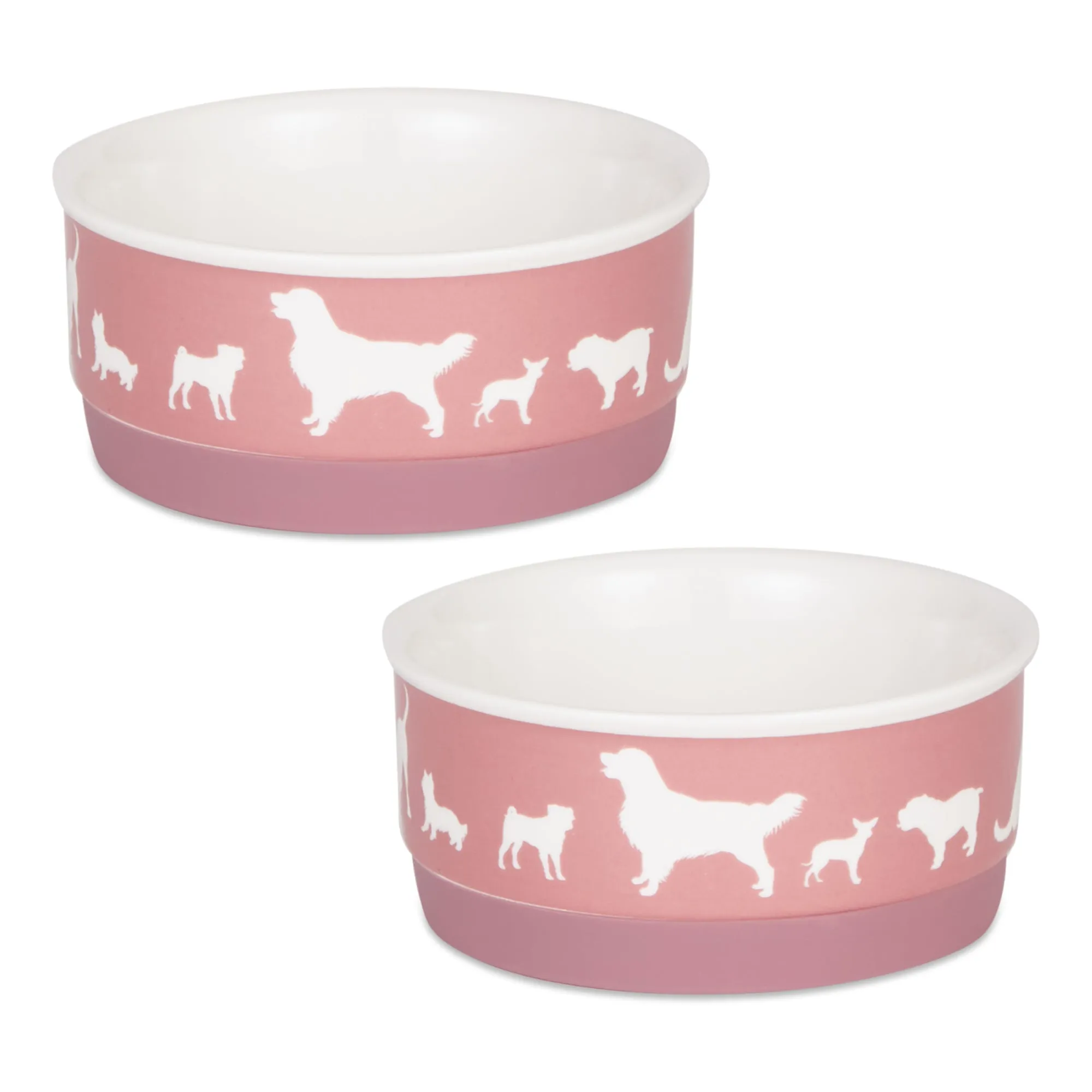 Rose Dog Show Pet Bowl Set/2, Small - 3/4 C Capacity