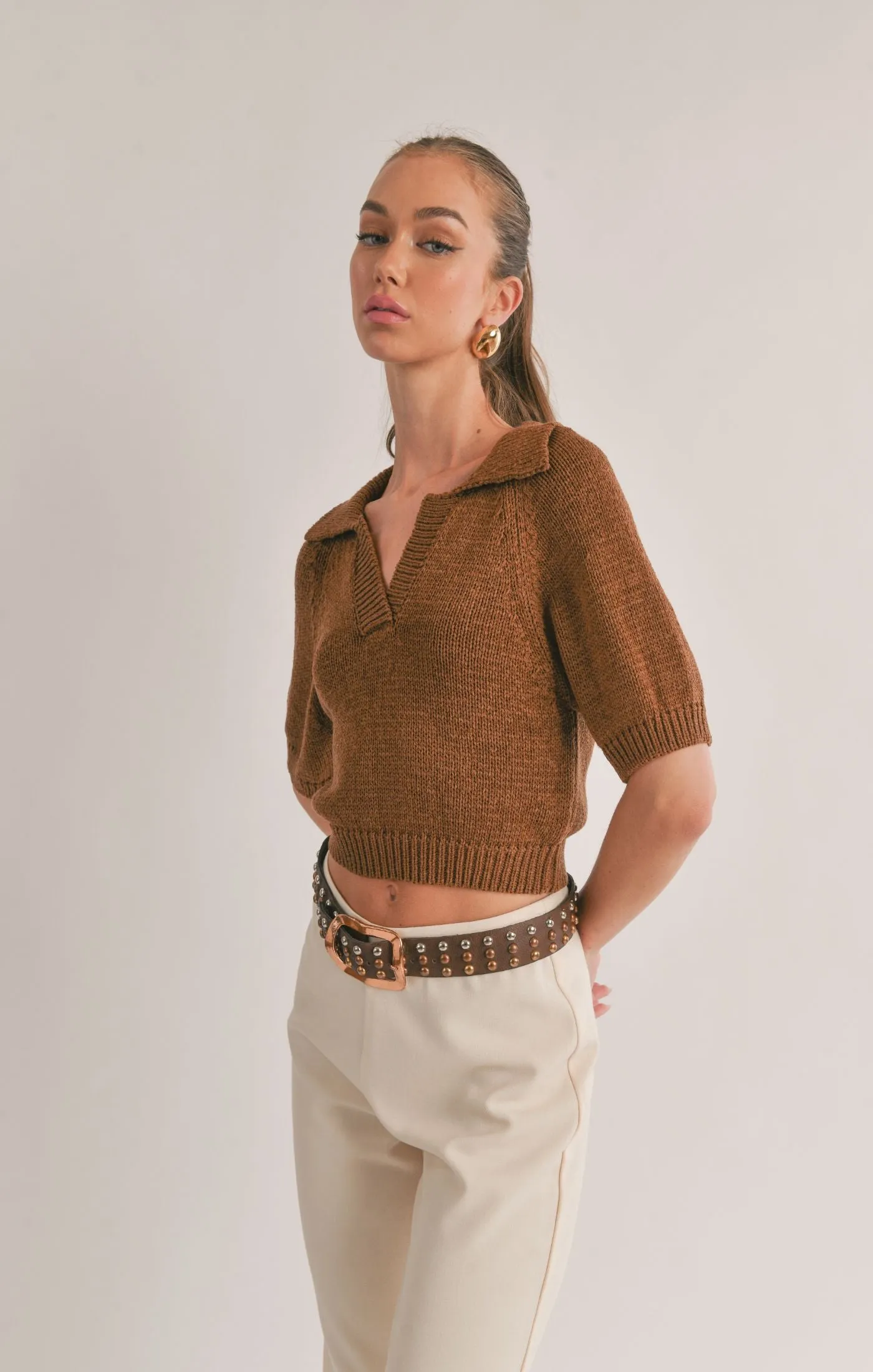 Scarlet Collared Sweater