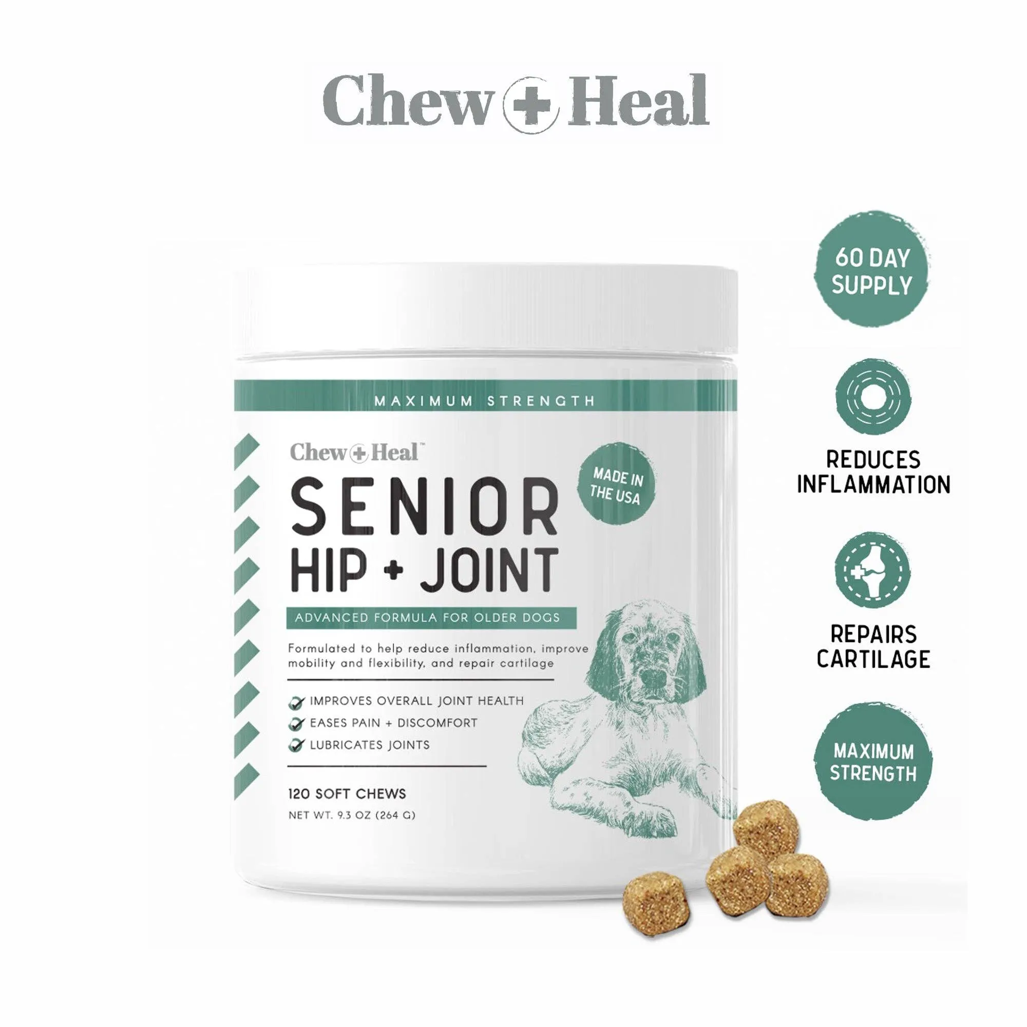 Senior Hip and Joint - Dog Vitamins / 120 Ct