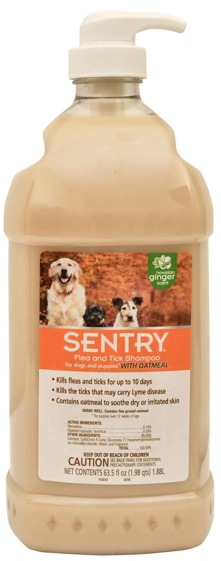 Sentry Flea & Tick Shampoo for Dogs & Puppies, 64 oz