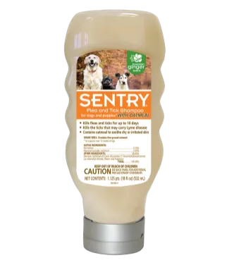Sentry Flea Shampoo Oatmeal HI Ginger 18oz