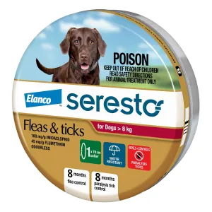 Seresto Flea & Tick Collar for Dogs 8kg 