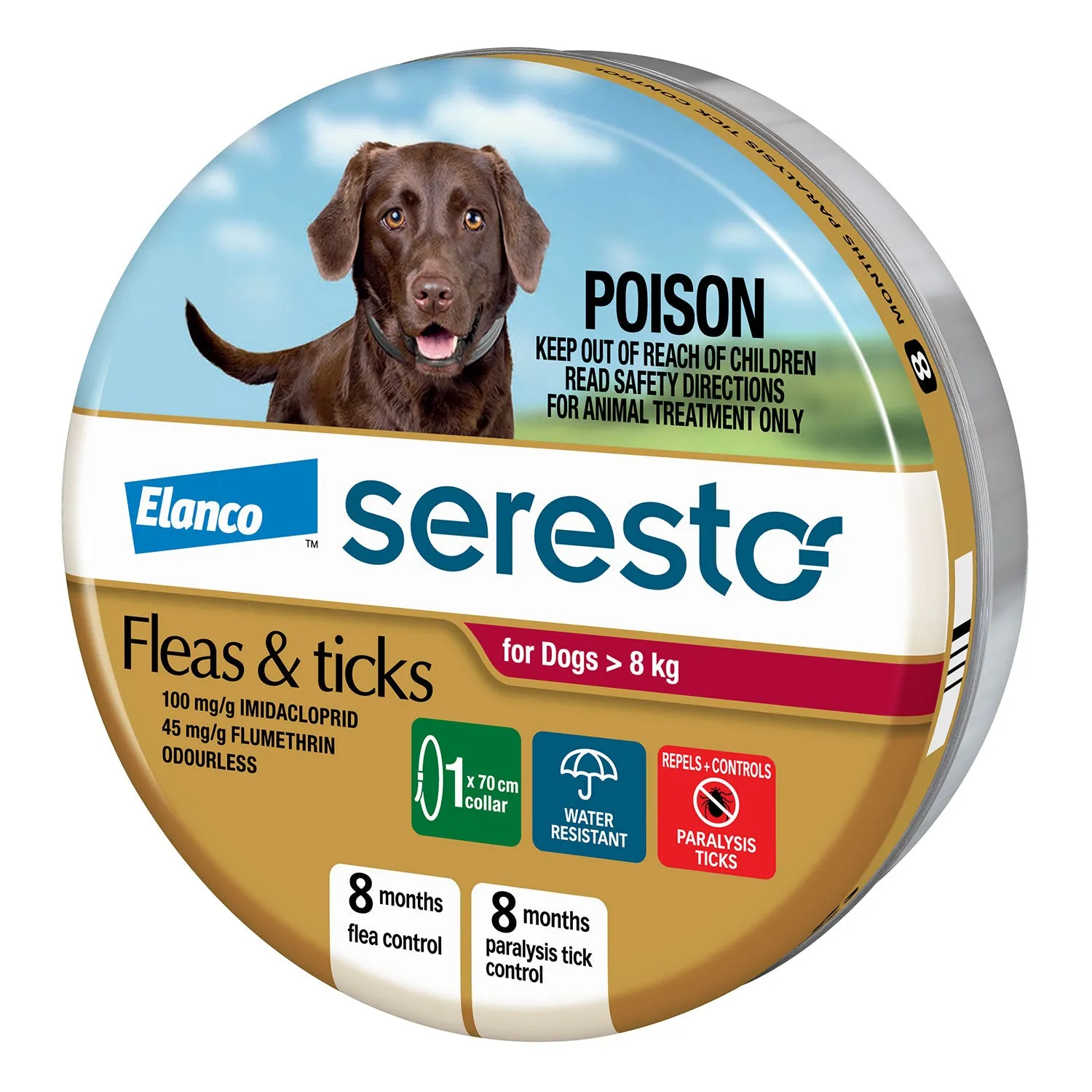 Seresto Flea & Tick Collar for Dogs 8kg 