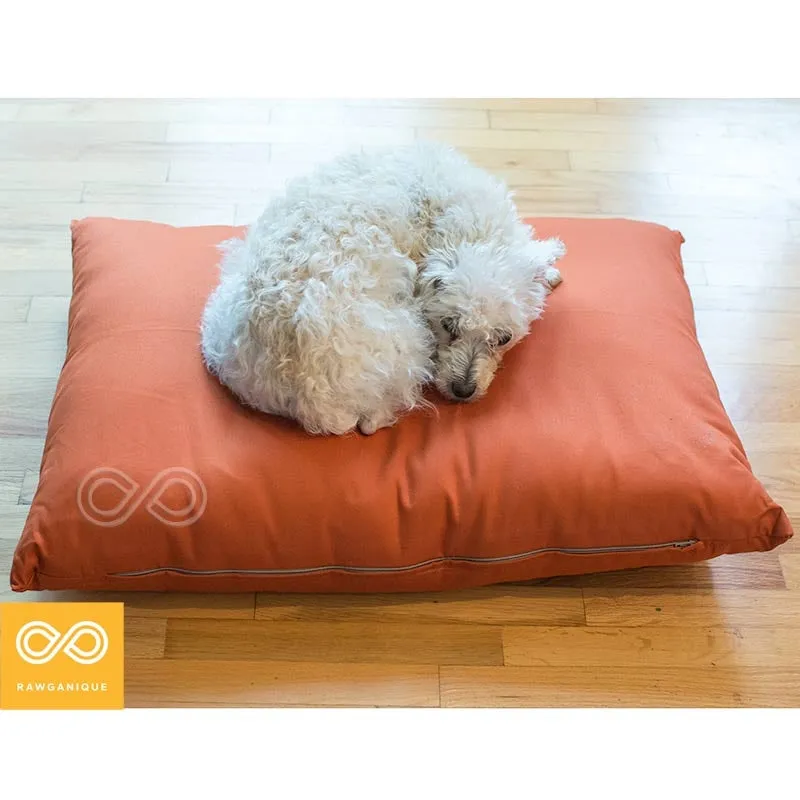 SESAME 100% Organic Cotton Dog Cat Pet Bed (4" High) (Grown & Handmade in USA)