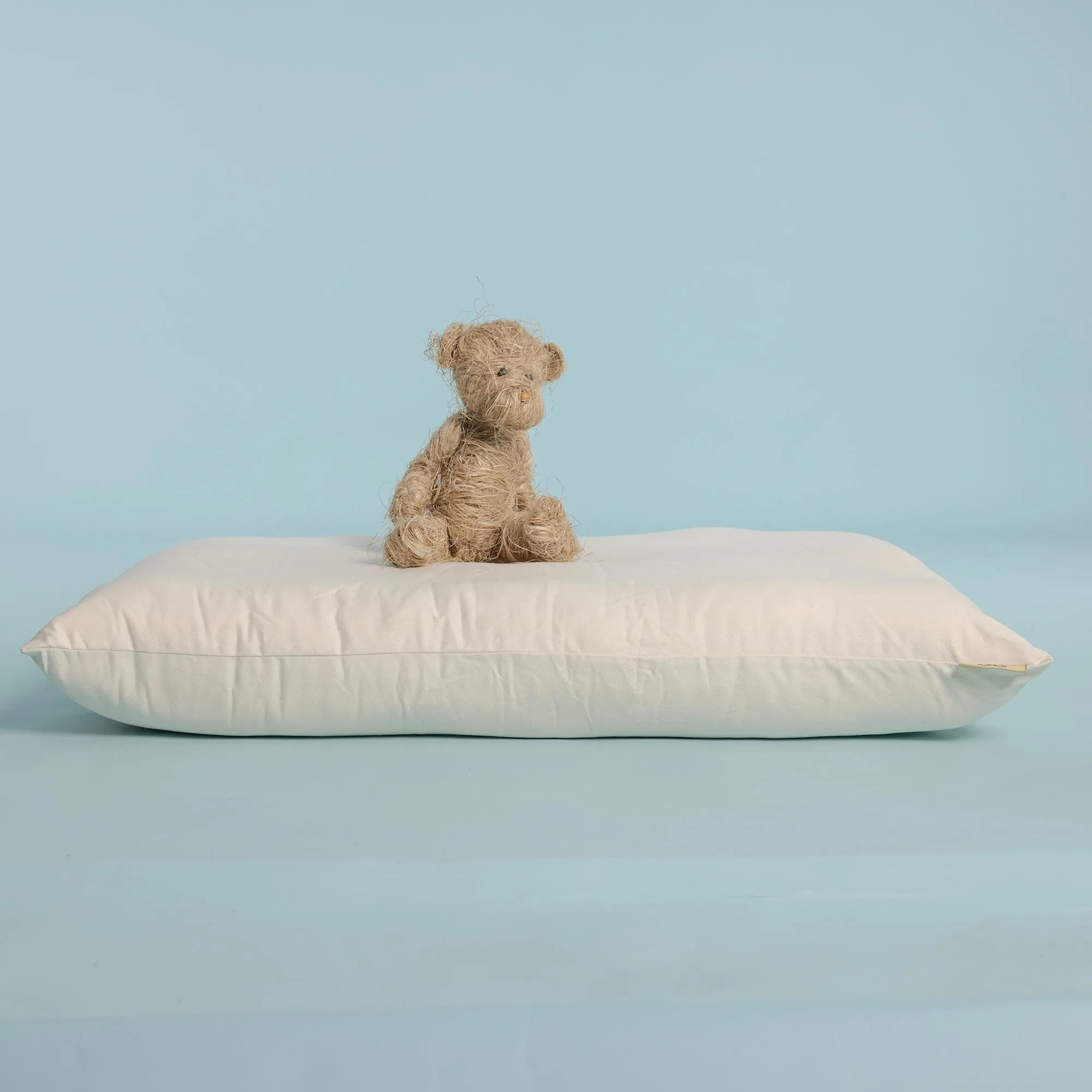 SESAME 100% Organic Cotton Dog Cat Pet Bed (4" High) (Grown & Handmade in USA)