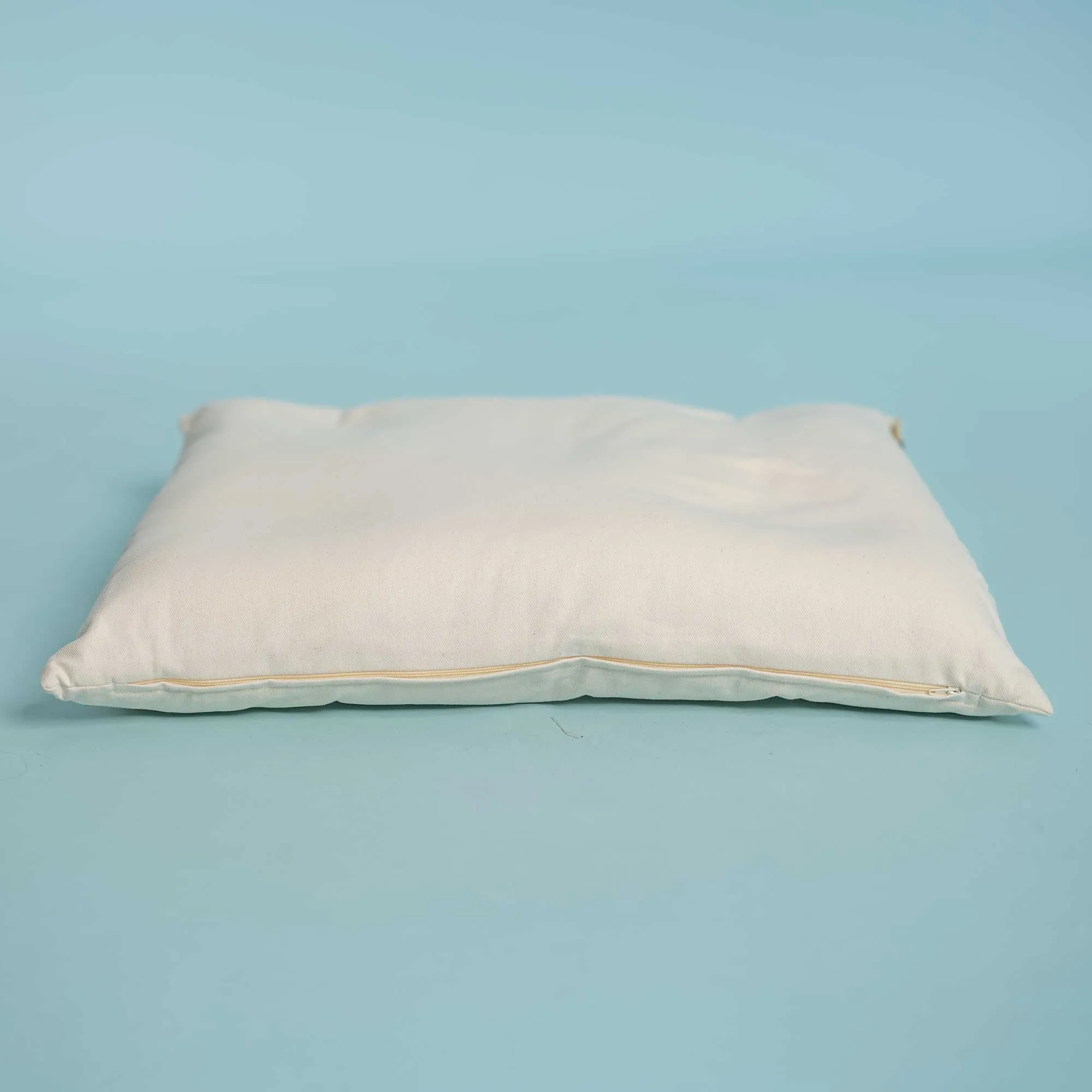SESAME 100% Organic Cotton Dog Cat Pet Bed (4" High) (Grown & Handmade in USA)