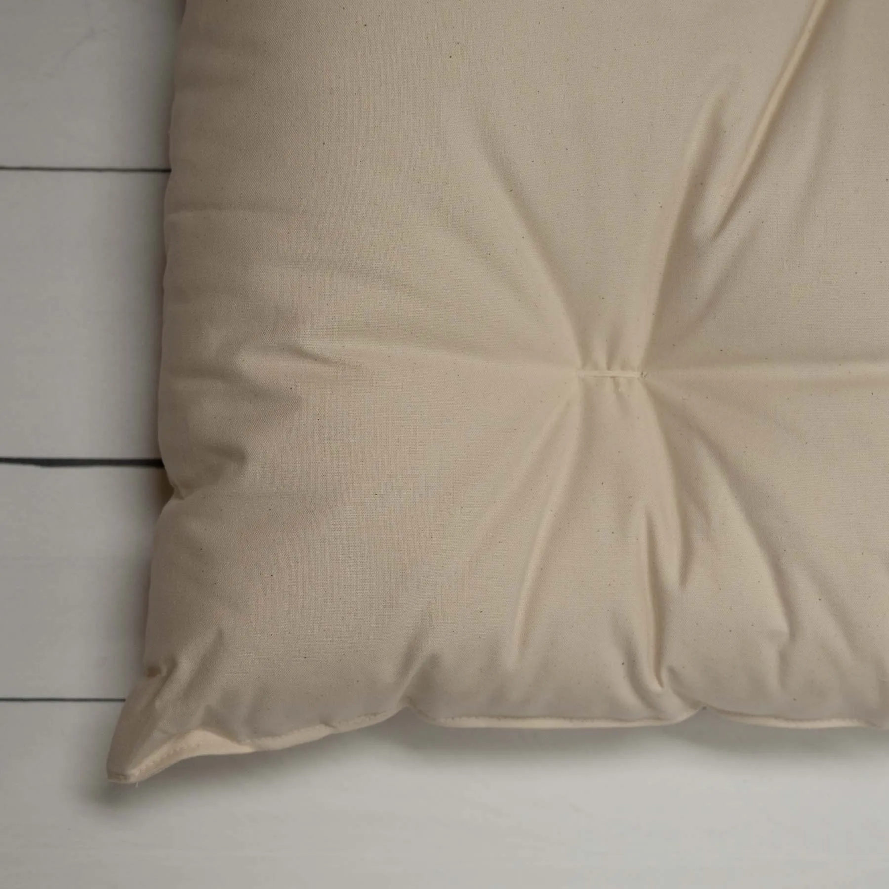 SESAME 100% Organic Cotton Dog Cat Pet Bed (4" High) (Grown & Handmade in USA)