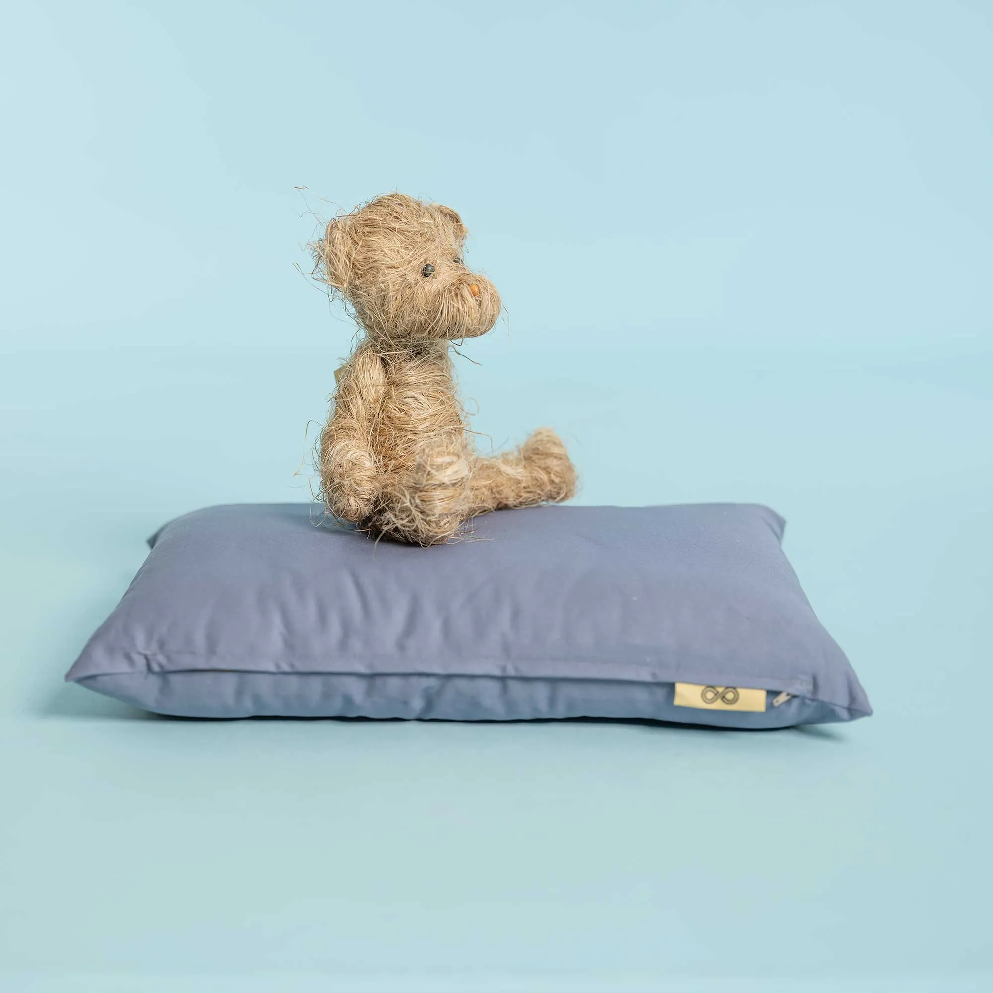SESAME 100% Organic Cotton Dog Cat Pet Bed (4" High) (Grown & Handmade in USA)