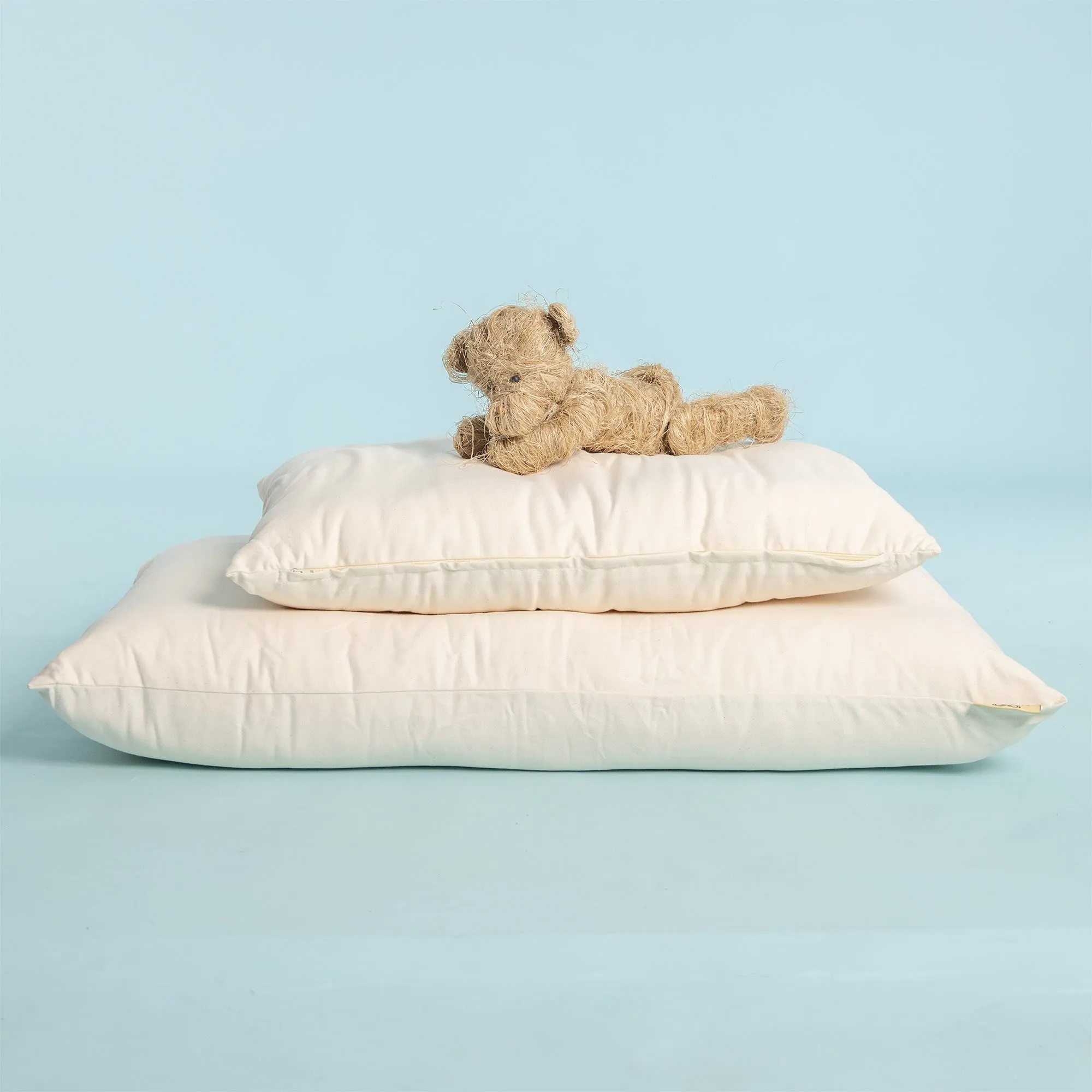 SESAME 100% Organic Cotton Dog Cat Pet Bed (4" High) (Grown & Handmade in USA)