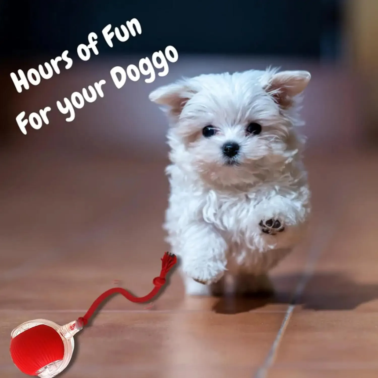 Smart Interactive Dog and Cat Ball – Rechargeable Pet Toy for Endless Fun