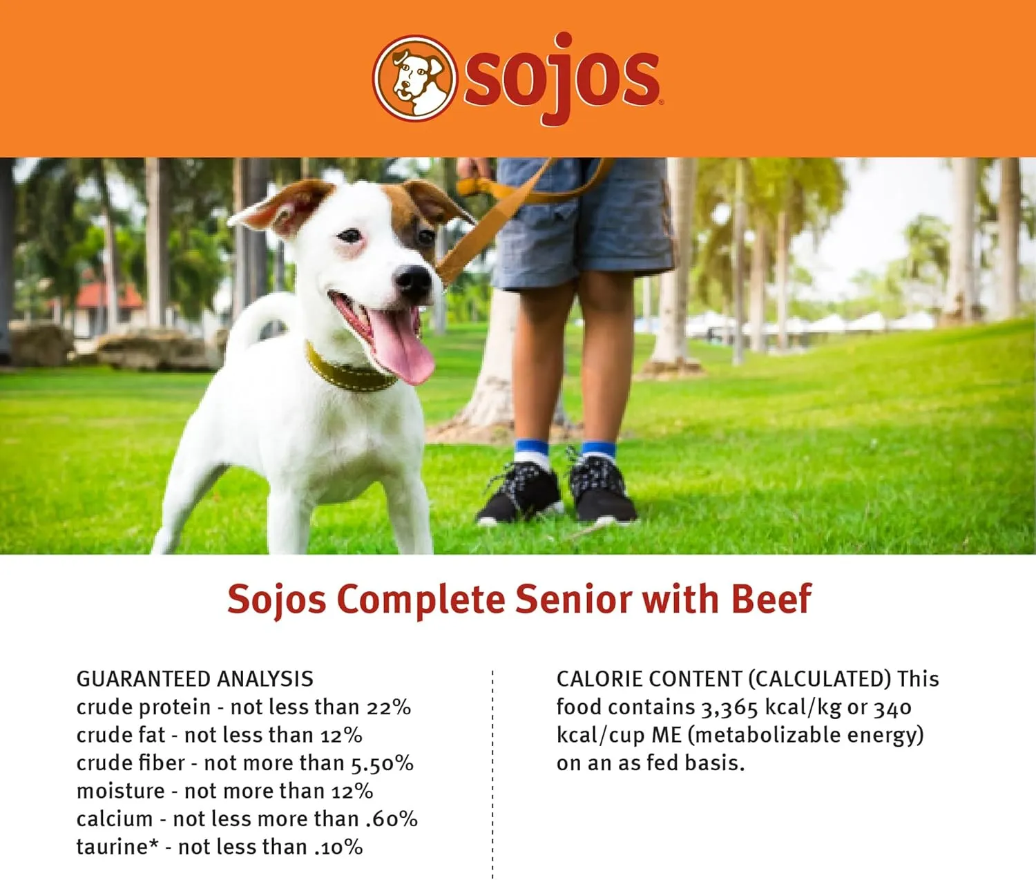 Sojos Complete Beef Recipe Dehydrated Dog Food, 7 lb, Yellow