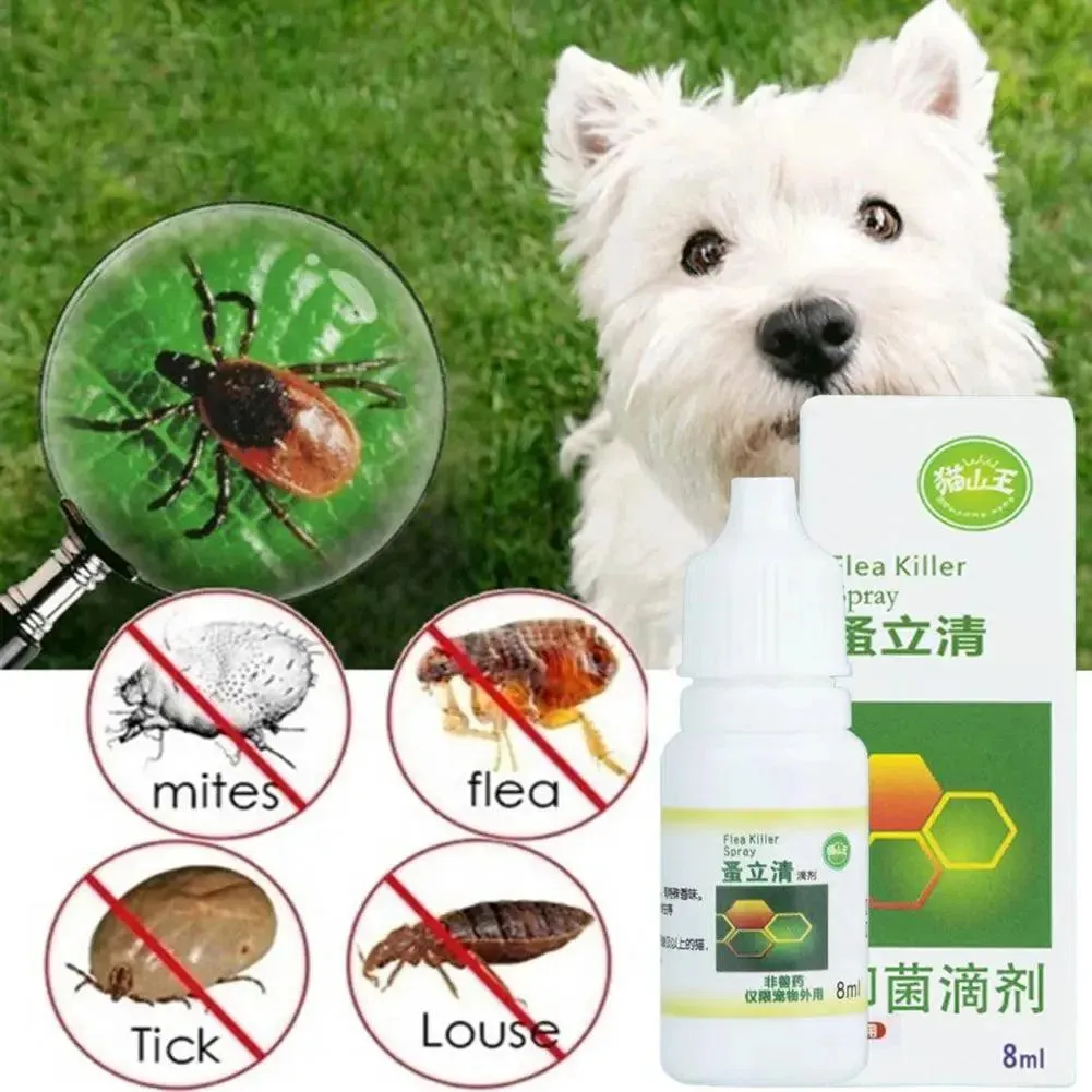 Universal Pet Anti-Flea Drops 8ML Spray