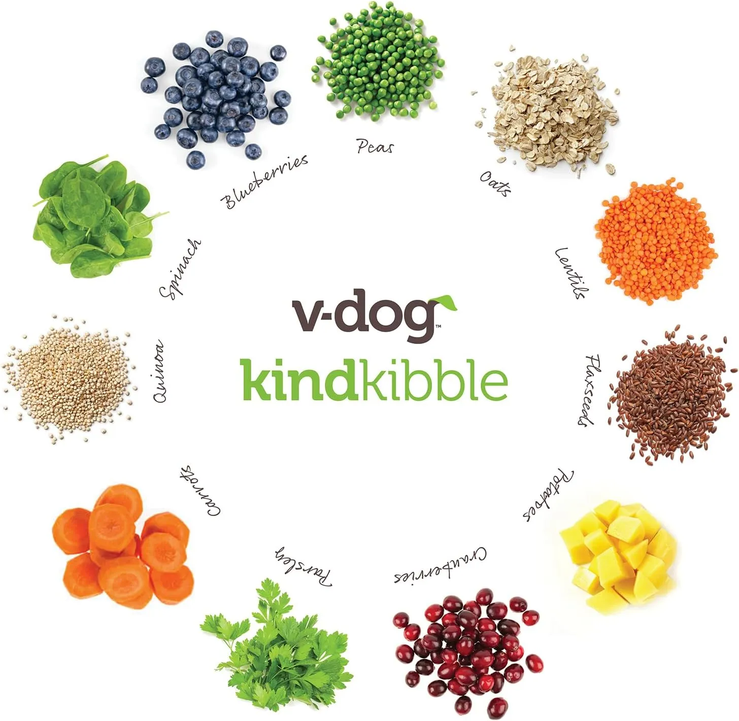 V-dog Plant Based Bundle for Large Dogs: Vegan 24LB Kind Kibble Dry Dog Food with Plant Based Protein and Plant-Based Savory Jerky