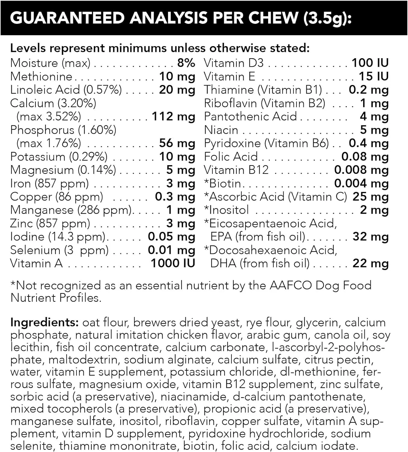 VETRISCIENCE Canine plus Multivitamin for Dogs - Vet Recommended Vitamin Supplement - Supports Mood, Skin, Coat, Liver Function,All Dogs,30 Chews