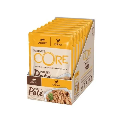Wellness Core Purely Pate Chicken Wet Cat Food - 8 x 85g