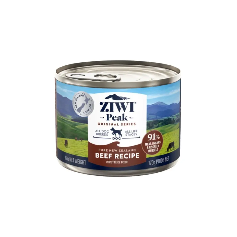 Ziwi Peak New Zealand Beef Recipe Canned Dog Food 6oz